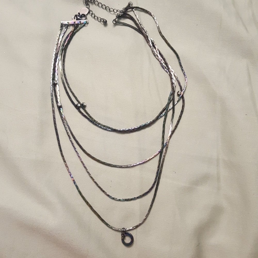Oilslick necklace